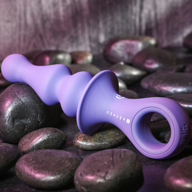 Gender X RING POP - Dark 15.2 cm USB Rechargeable Vibrating Anal Plug