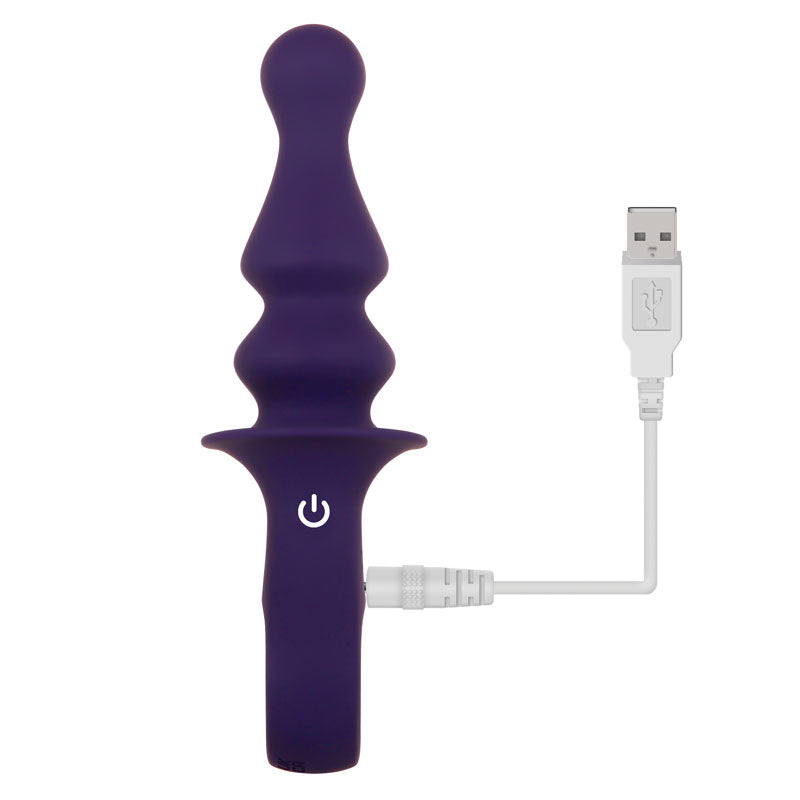 Gender X RING POP - Dark 15.2 cm USB Rechargeable Vibrating Anal Plug