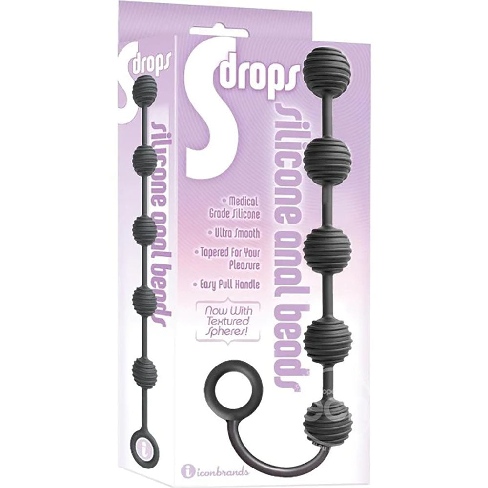 S-Drops Silicone Anal Beads - Anal Beads