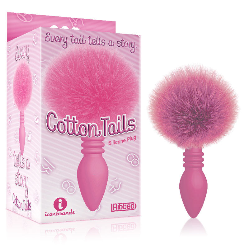 The 9's Cottontails, Ribbed - Butt Plug with Bunny Tail