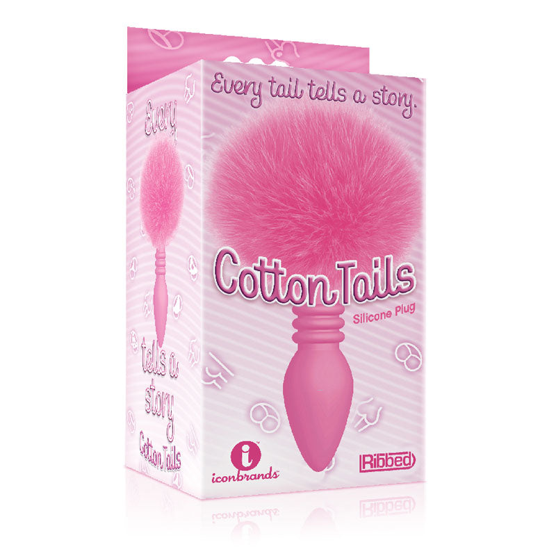The 9's Cottontails, Ribbed - Butt Plug with Bunny Tail