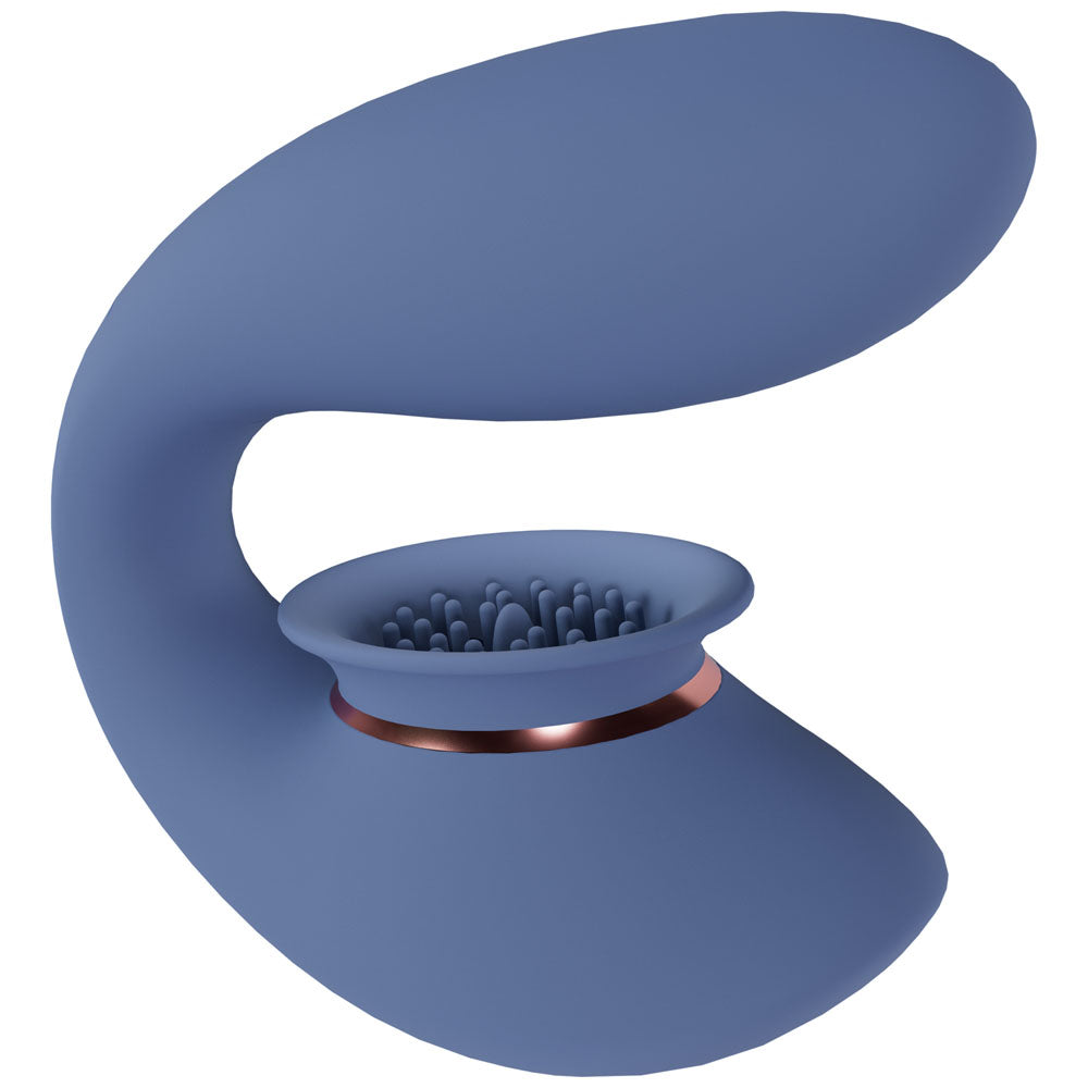 Twitch 3 - /Grey - /Grey USB Rechargeable Suction Vibrator