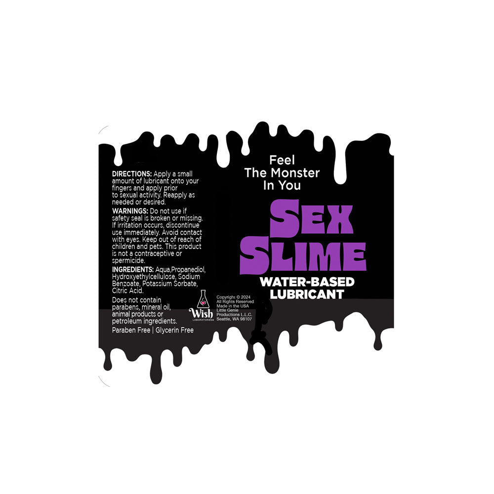 Sex Slime - - Water Based Lubricant - 60 ml Bottle