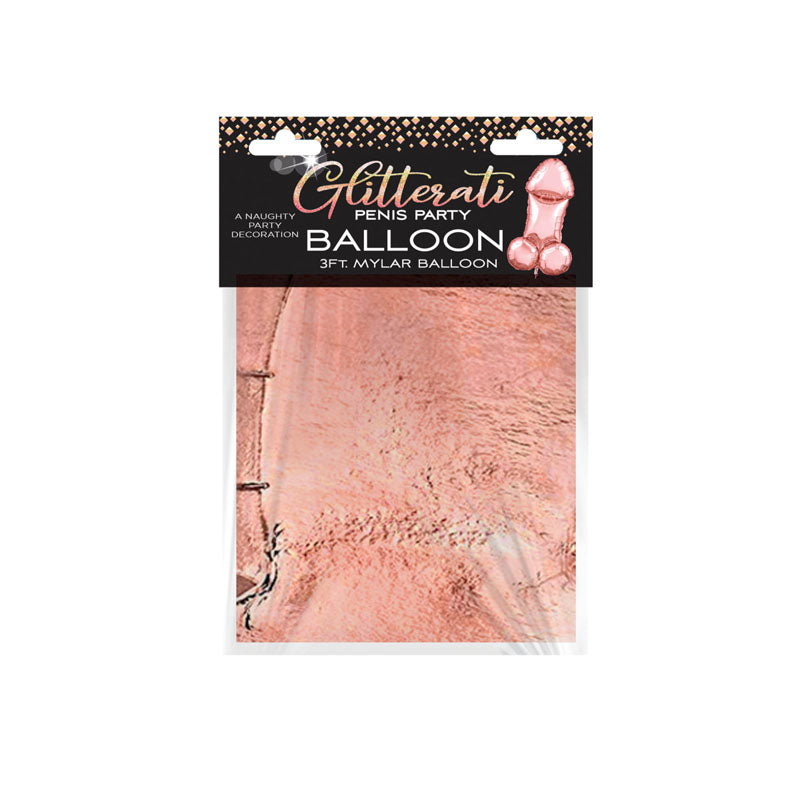Glitterati - Penis Party Balloon 90cm Mylar - 90 cm Novelty Balloon