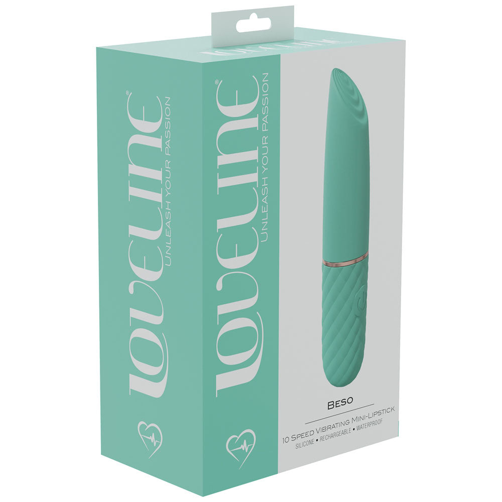 LOVELINE Beso - - 10.6 cm USB Rechargeable Mini Lipstick Vibrator