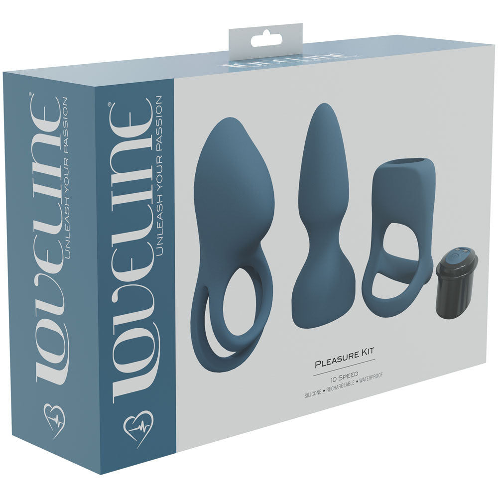 LOVELINE Pleasure Kit - - USB Rechargeable Male Kit - 3 Piece Set