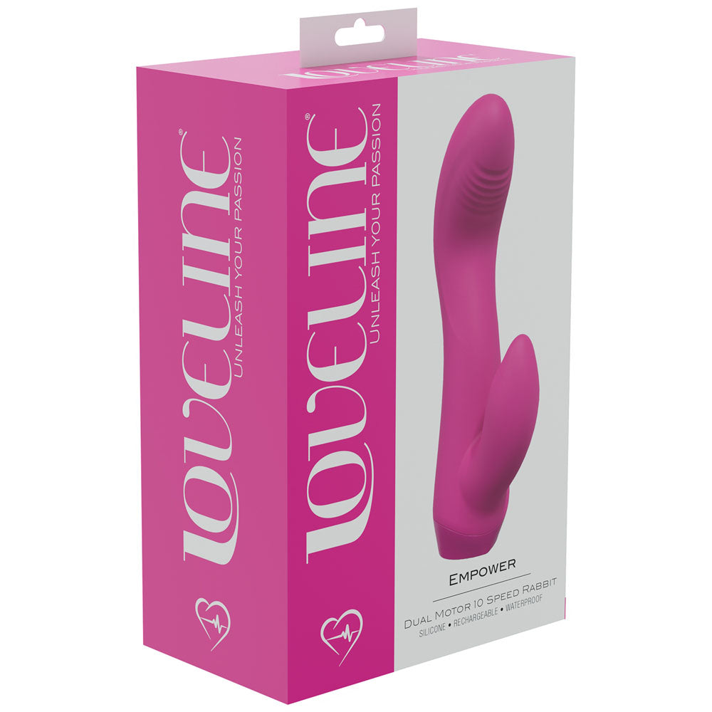 LOVELINE Empower - 13.5 cm USB Rechargeable Rabbit Vibrator