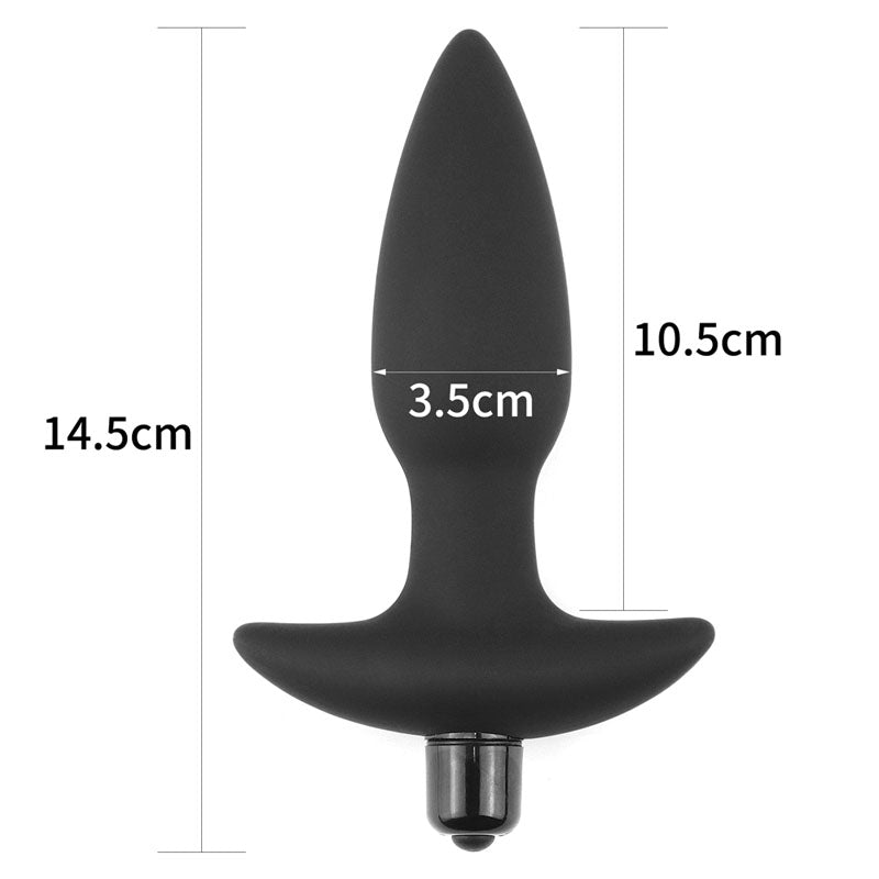 Anal Indulgence Collection Silicone Fantasy Anal Plug - 14.5 cm Vibrating Butt Plug