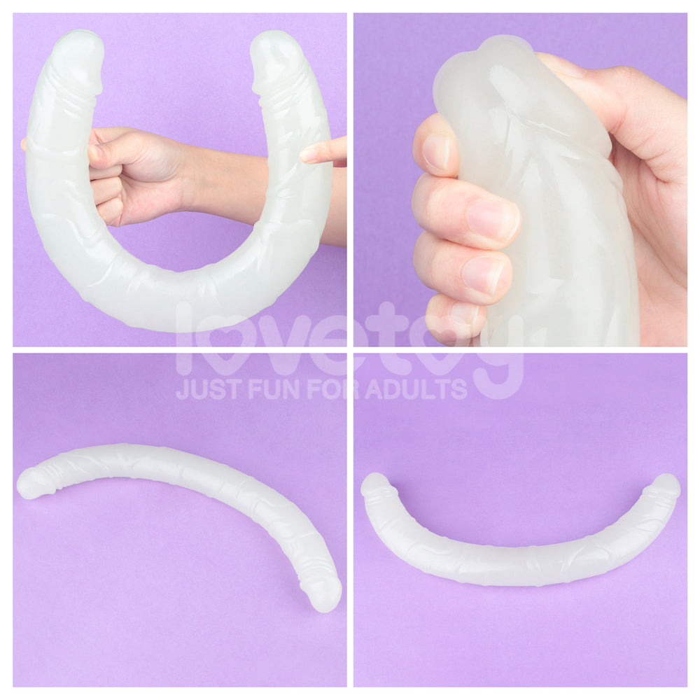 Lumino Play 18.5'' Double Dildo - Glow in the Dark 47 cm Double Dong