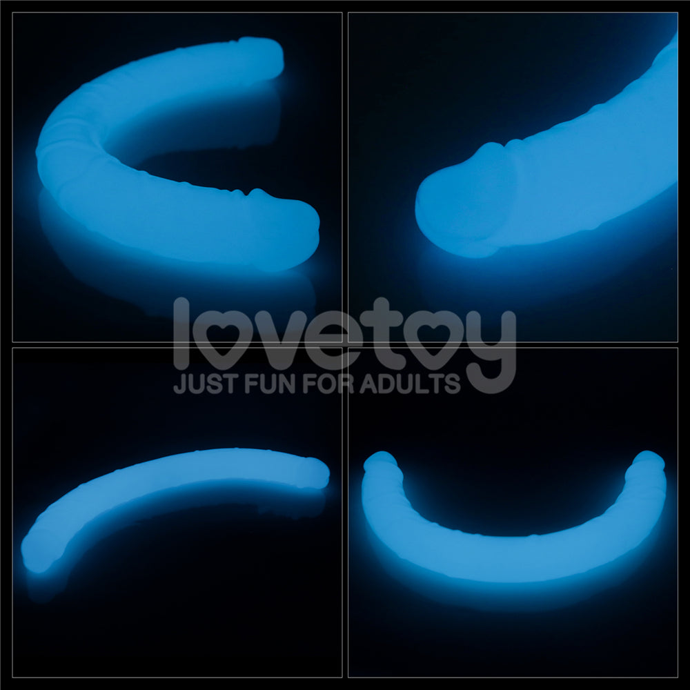 Lumino Play 18.5'' Double Dildo - Glow in the Dark 47 cm Double Dong