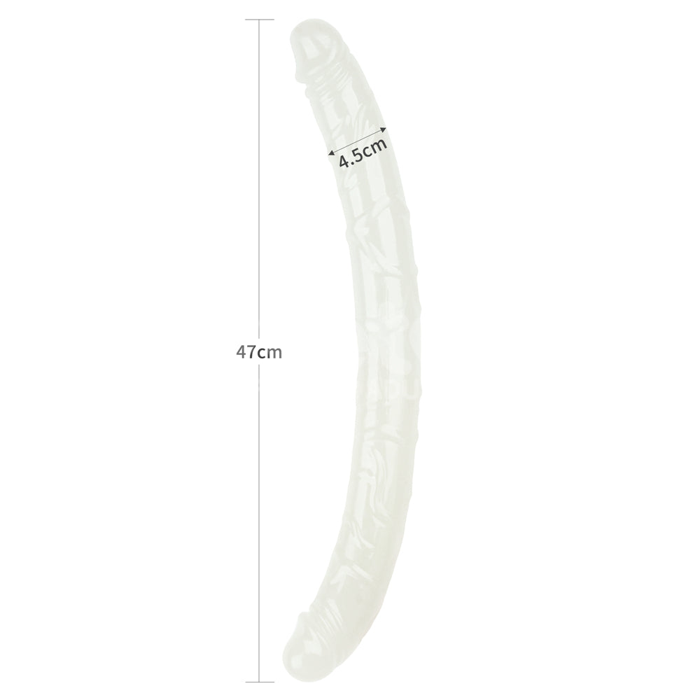 Lumino Play 18.5'' Double Dildo - Glow in the Dark 47 cm Double Dong