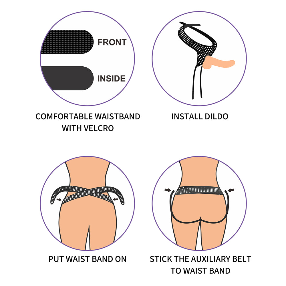 Ingen Easy Strap-On Harness - Adjustable Strap-On Harness (No Probe Included)