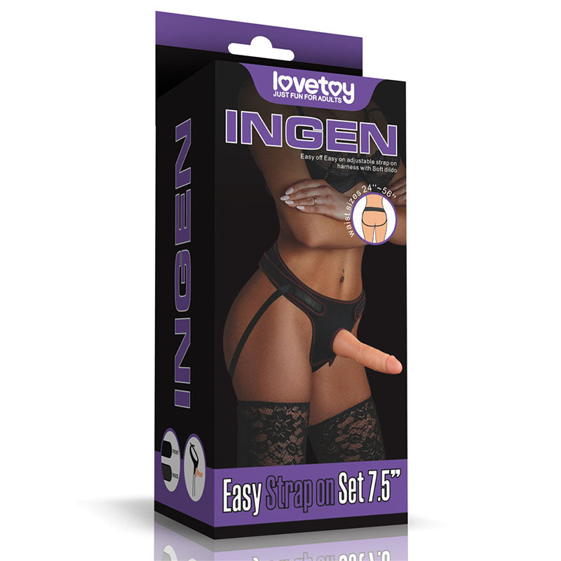 Ingen Easy Strap-On Set - 19 cm (7.5'') Strap-On