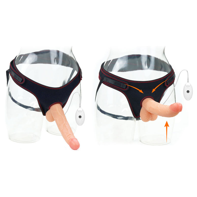 Ingen Vibrating Easy Strap-On Set - 21.6 cm (8.5'') Vibrating Strap-On