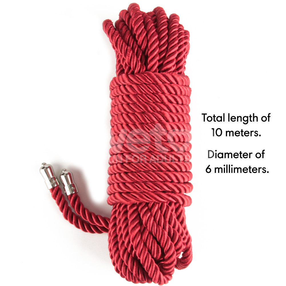 Rebellion Reign Silky Bondage Rope - - Bondage Rope - 10 metre length