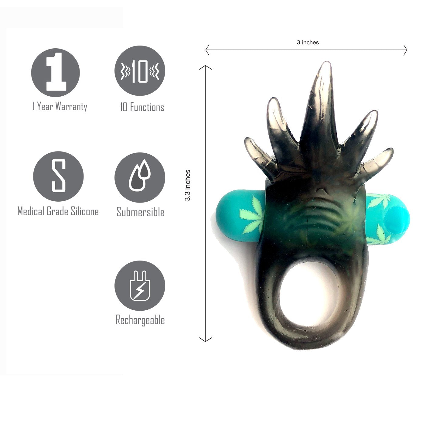 Maia Ziggy - Hemp USB Rechargeable Vibrating Cock Ring