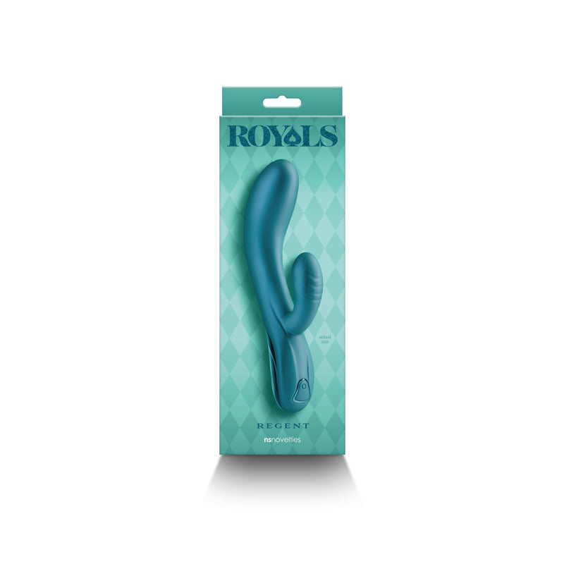 Royals - Regent - Metallic - Metallic 19.3 cm USB Rechargeable Rabbit Vibrator