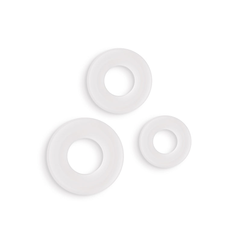 Firefly - 3pc Bubble Rings - - Glow in Dark Cock Rings - Set of 3 Sizes