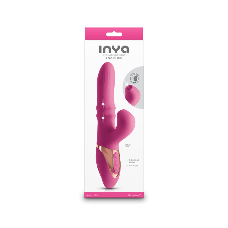 INYA Enamour - - 31.5 cm USB Rechargeable Vibrator with Air Pulse