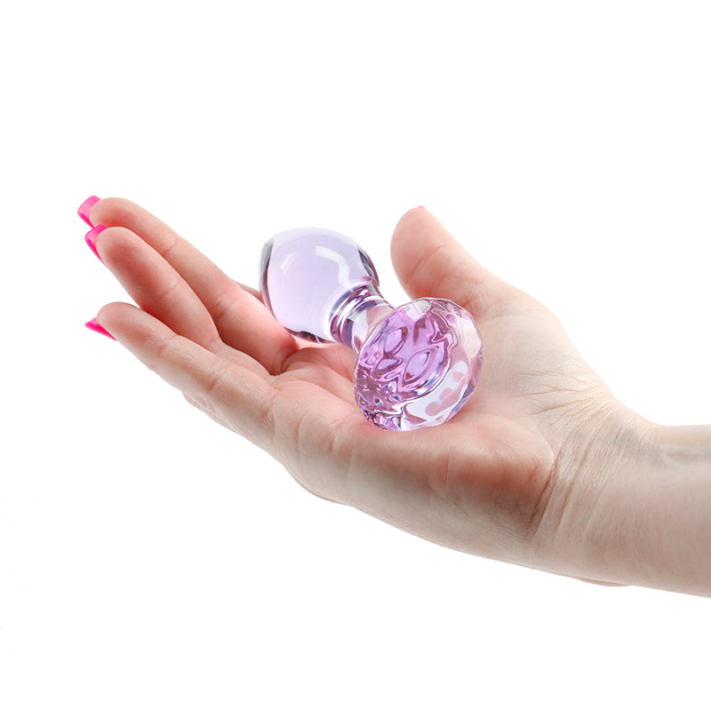 Crystal Gem - - 9 cm Glass Butt Plug
