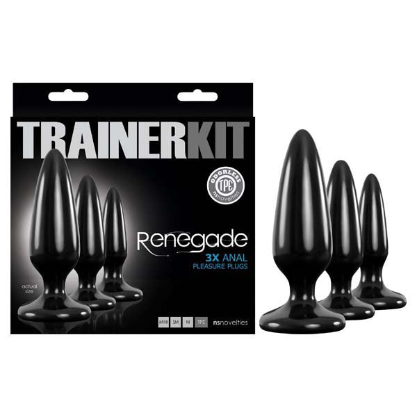 Renegade Pleasure Plug Trainer Kit - Butt Plugs - Set of 3 Sizes