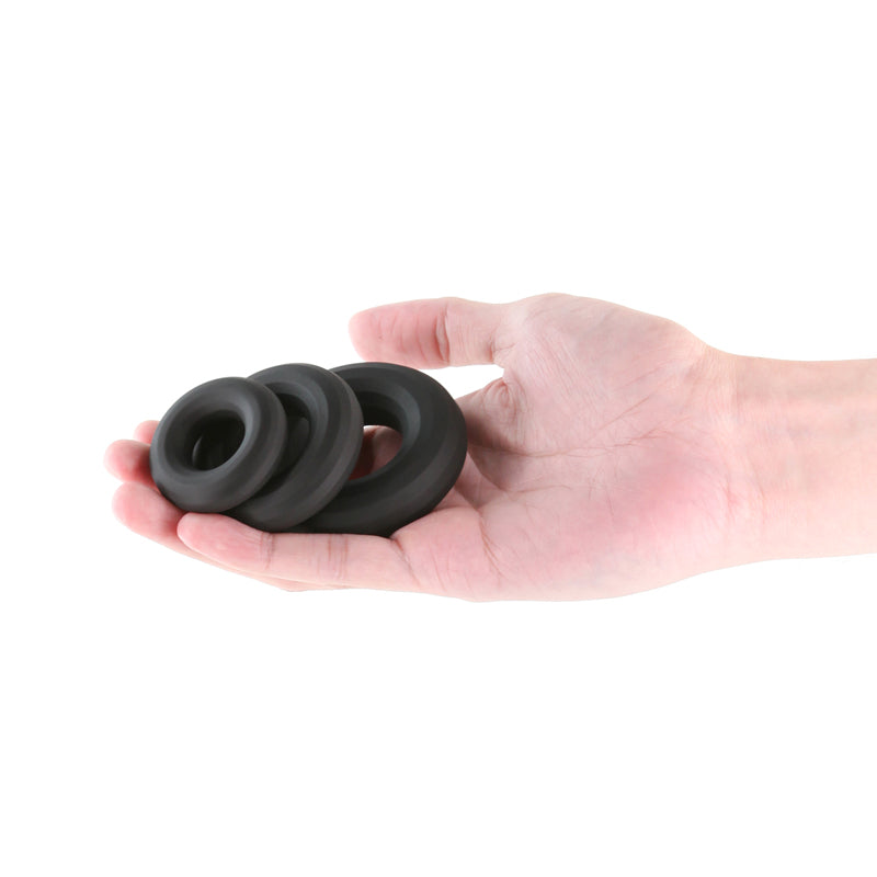 Renegade 3pc Fireman Rings - - Cock Rings - Set of 3 Sizes