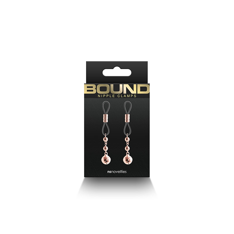 Bound Nipple Clamps - D1 - - /Black Nipple Clamps - Set of 2