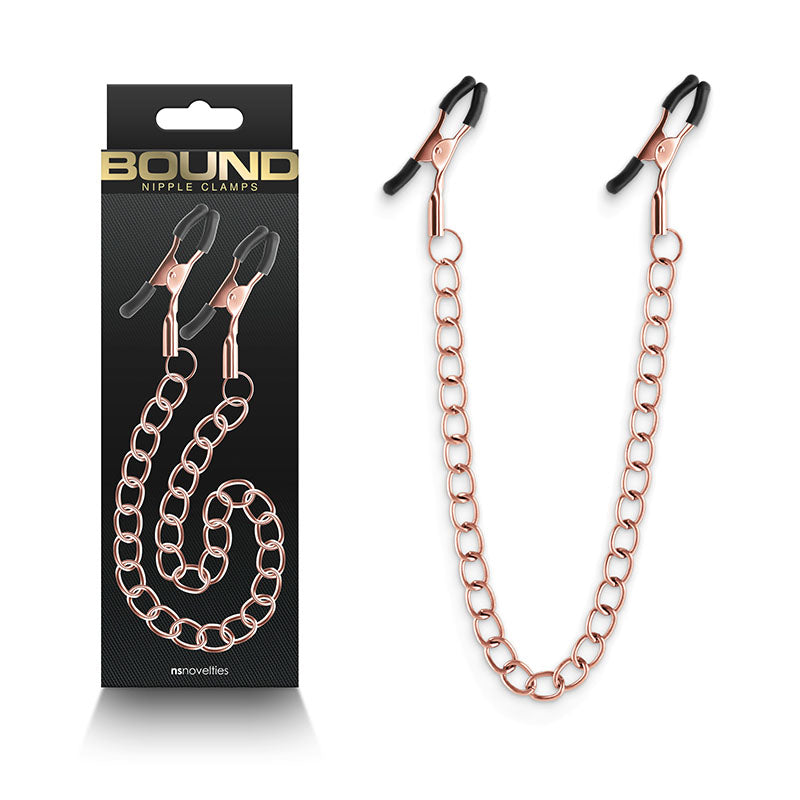 Bound Nipple Clamps - DC2 - - Nipple Clamps with Chain