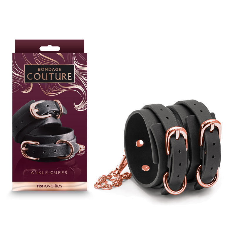 Bondage Couture Ankle Cuffs - - Restraints