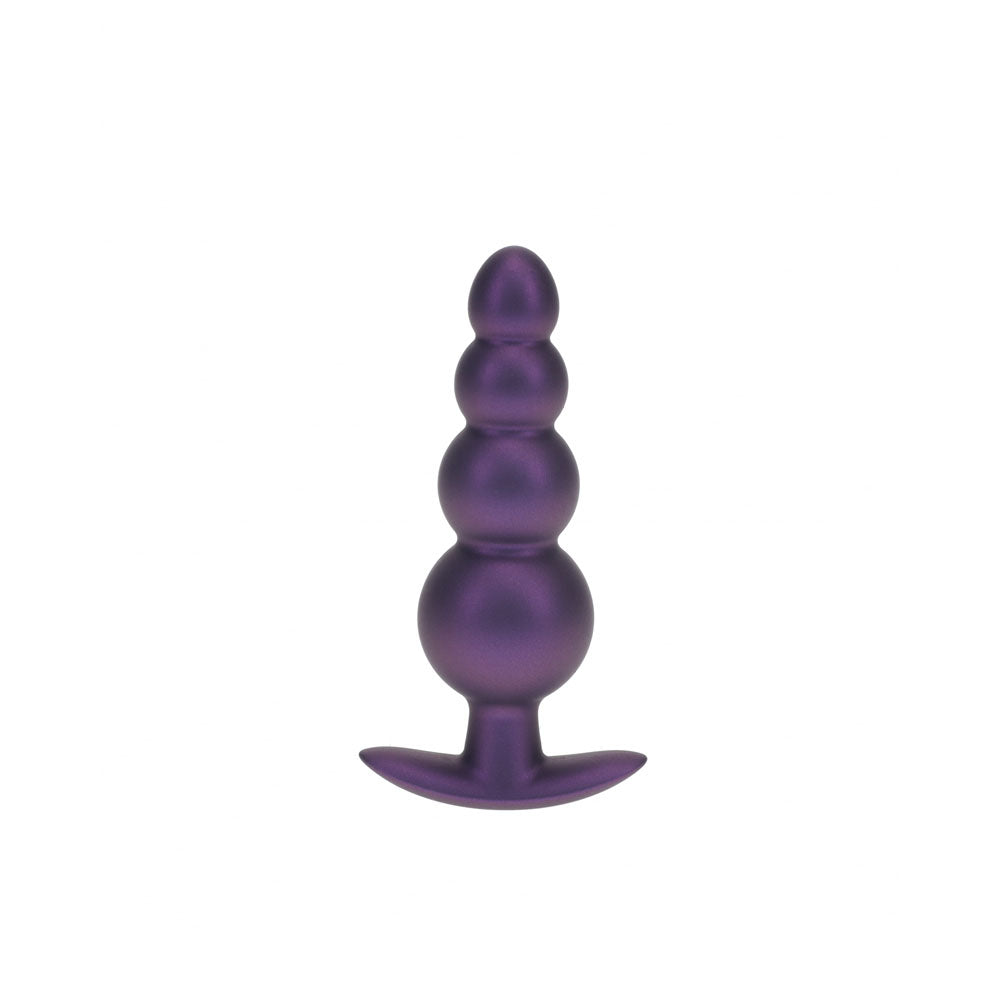 OUCH! Beaded Anal Plug - Metallic - Metallic 11.7 cm Butt Plug