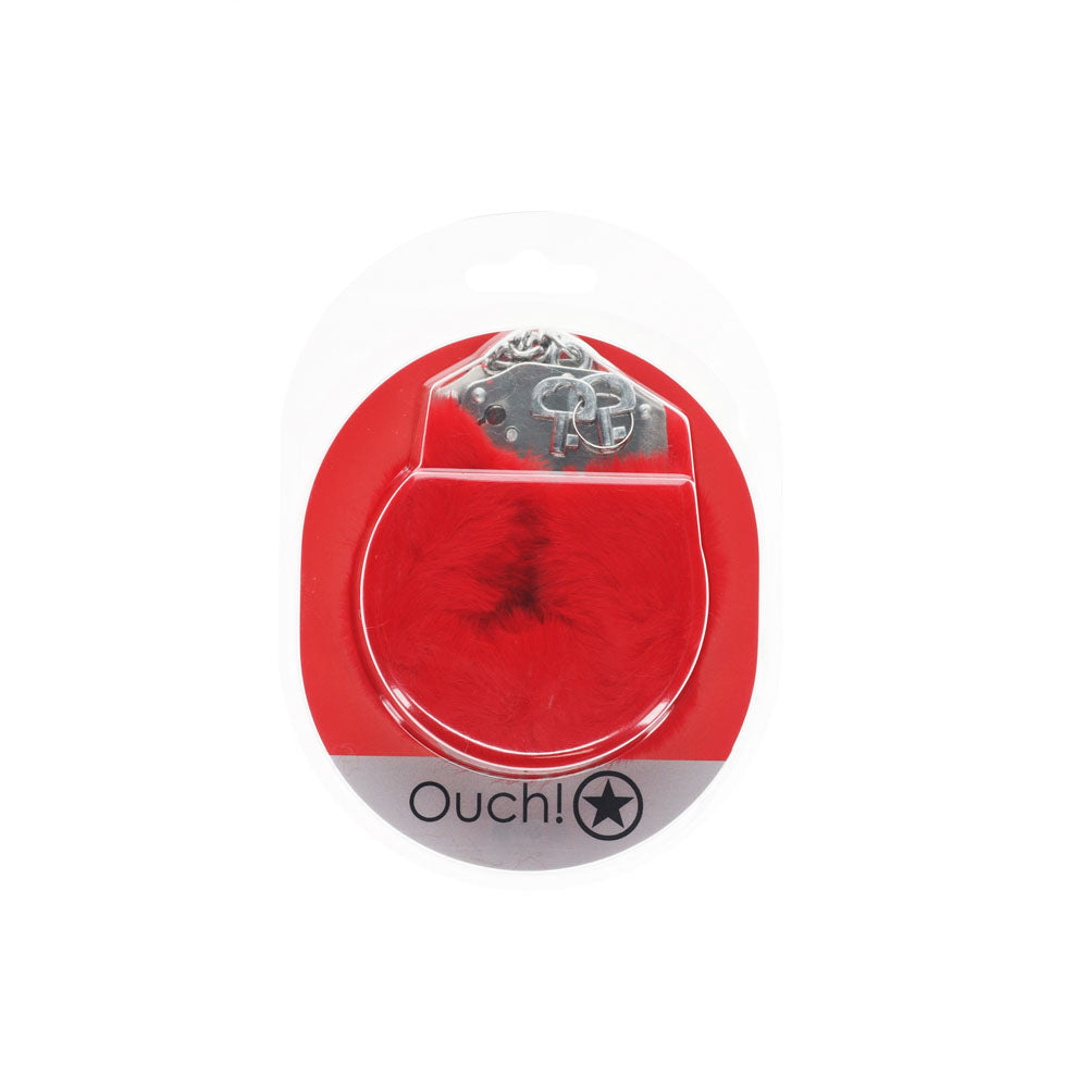 OUCH! Heavy-Duty Fluffy Cuffs - - Fluffy Restraints