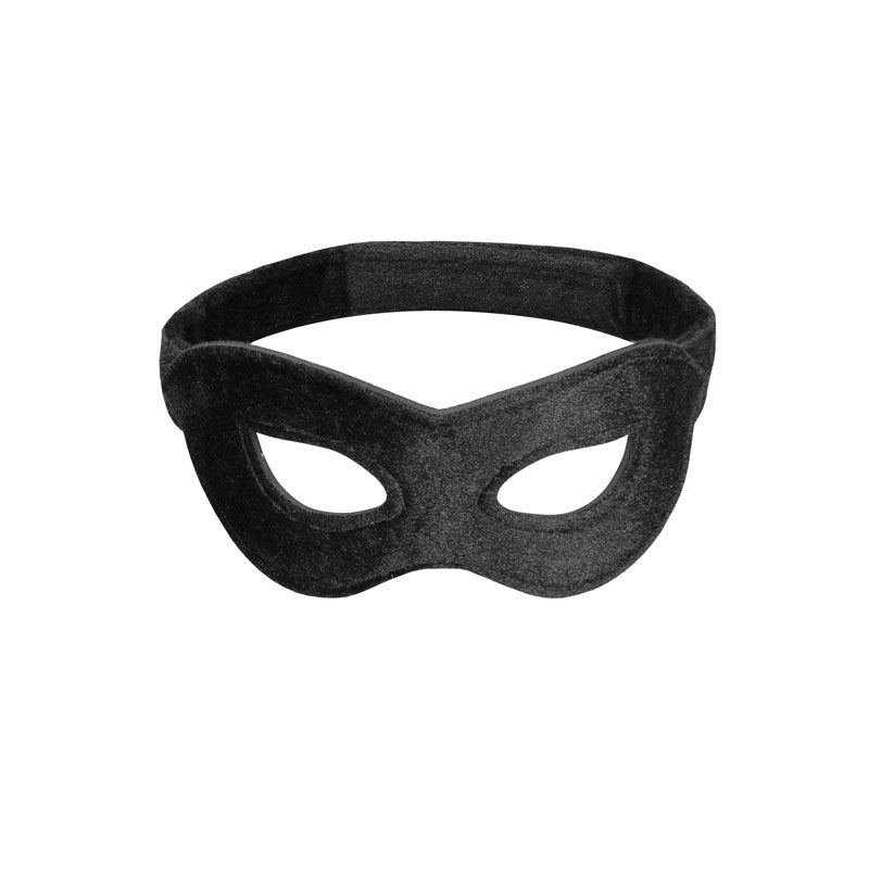 Ouch! Velvet & Velcro Adjustable Open Eye Mask - Restraint
