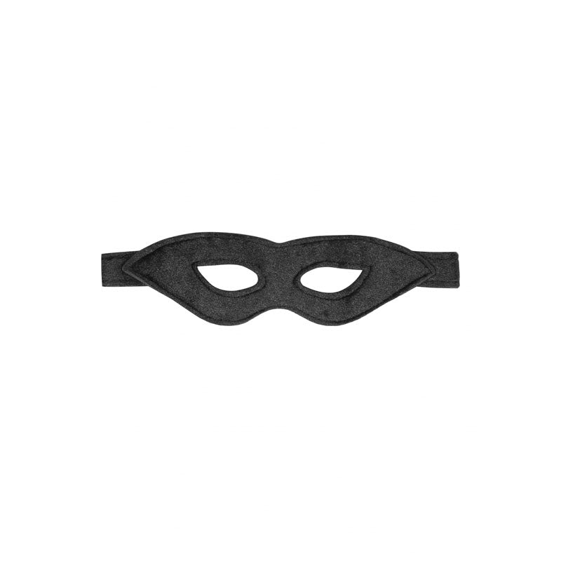Ouch! Velvet & Velcro Adjustable Open Eye Mask - Restraint