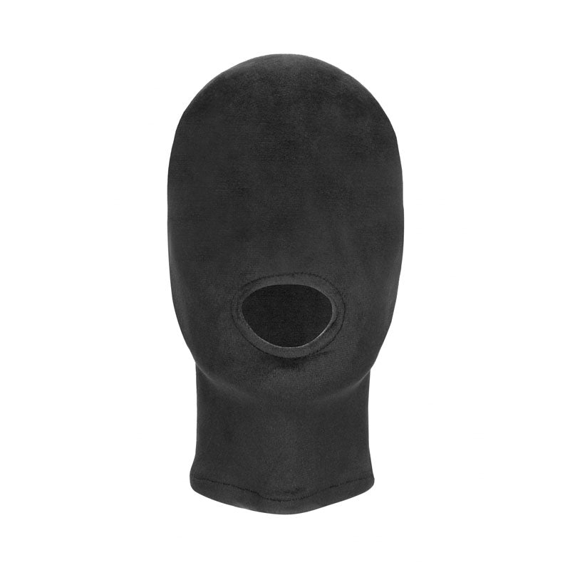 Ouch! Velvet & Velcro Mask with Mouth Opening - Hood