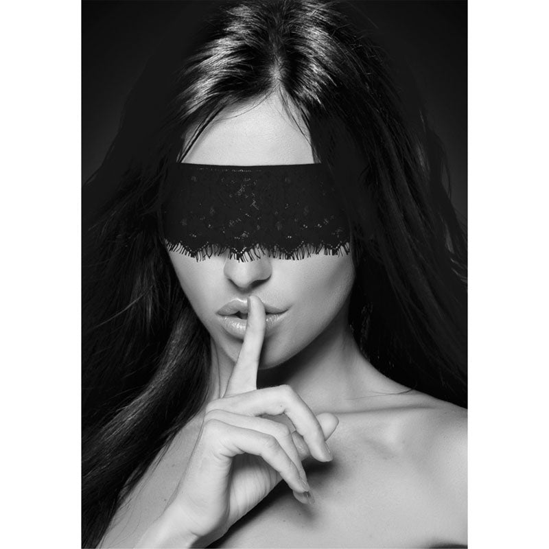 OUCH! & White Lace Mask With Elastic Straps - Eye Restraint