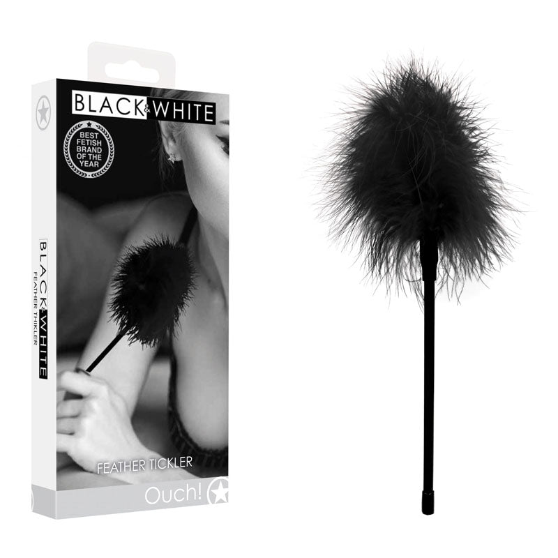 OUCH! & White Feather Tickler - Feather Crop