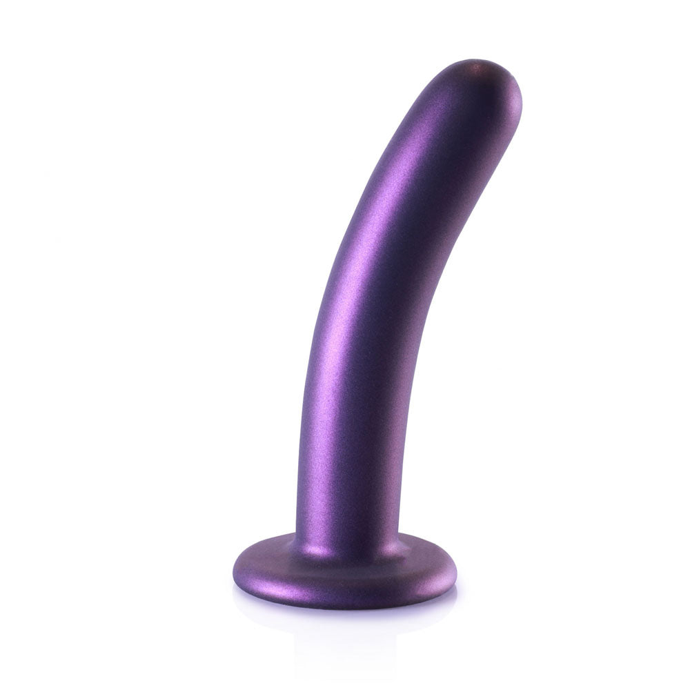 OUCH! Smooth Silicone G-Spot Dildo - 6'' / 14.5 cm - Metallic 14.5 cm Dildo