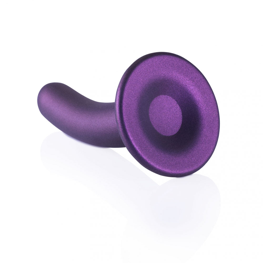 OUCH! Smooth Silicone G-Spot Dildo - 6'' / 14.5 cm - Metallic 14.5 cm Dildo