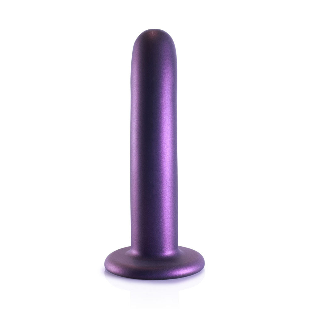 OUCH! Smooth Silicone G-Spot Dildo - 6'' / 14.5 cm - Metallic 14.5 cm Dildo