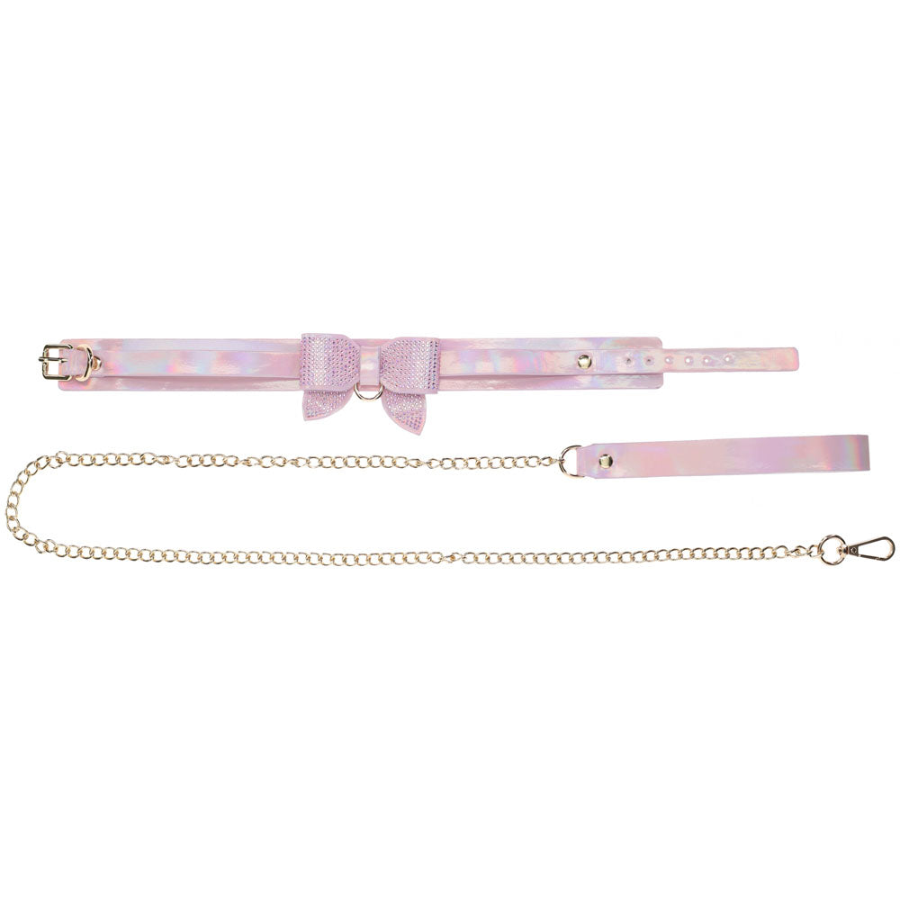 OUCH! Paris Collection - Collar with Leash - Restraint