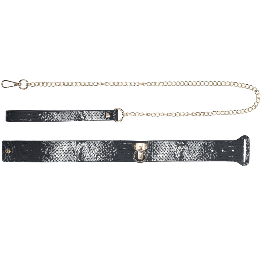 OUCH! Florence Collection - Collar with Leash - Restraint