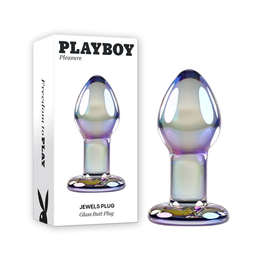 Playboy Pleasure JEWELS PLUG - Glass 8.5 cm Butt Plug