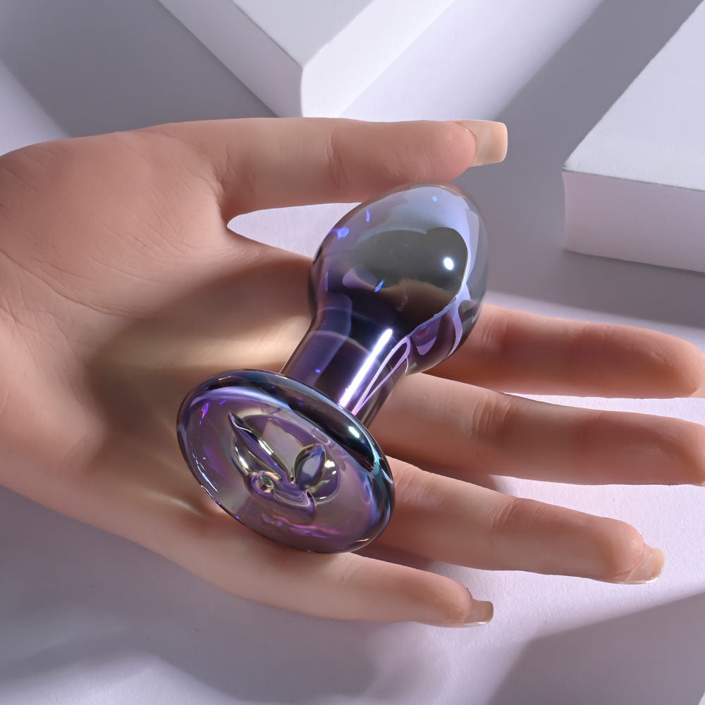 Playboy Pleasure JEWELS PLUG - Glass 8.5 cm Butt Plug