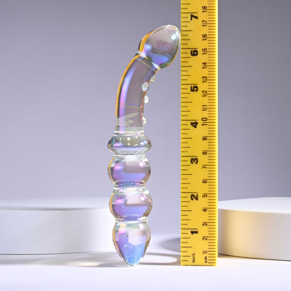 Playboy Pleasure JEWELS DOUBLE - Glass 17.1 cm Double Ended Dildo