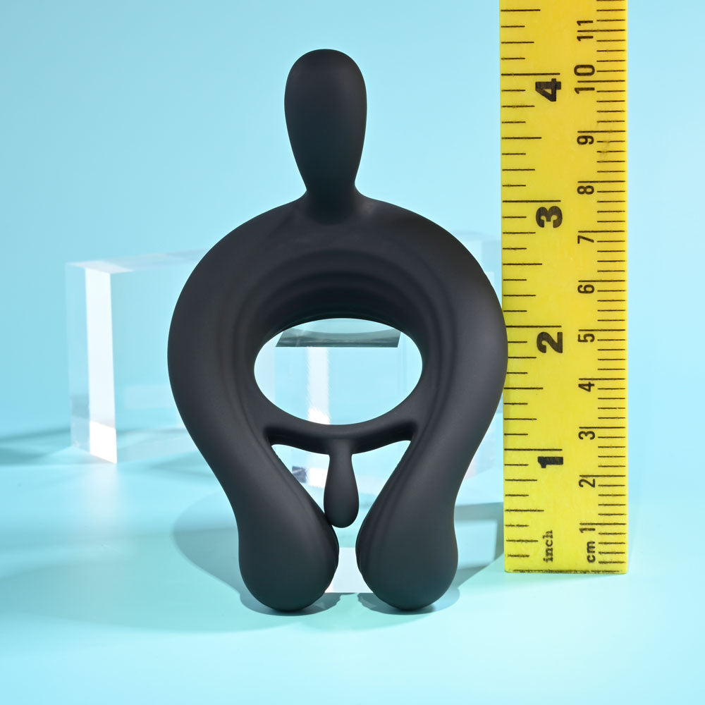 Playboy Pleasure TRIPLE PLAY - USB Rechargeable Cock Ring with Wireless Remote