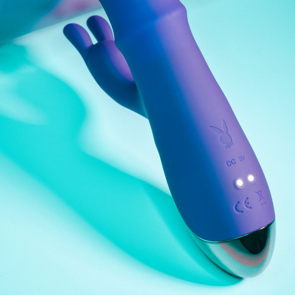Playboy Pleasure HOP TO IT - 23.5 cm USB Rechargeable Rabbit Vibrator
