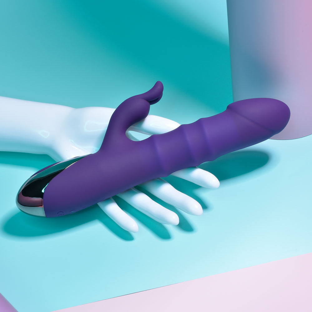 Playboy Pleasure HOP TO IT - 23.5 cm USB Rechargeable Rabbit Vibrator