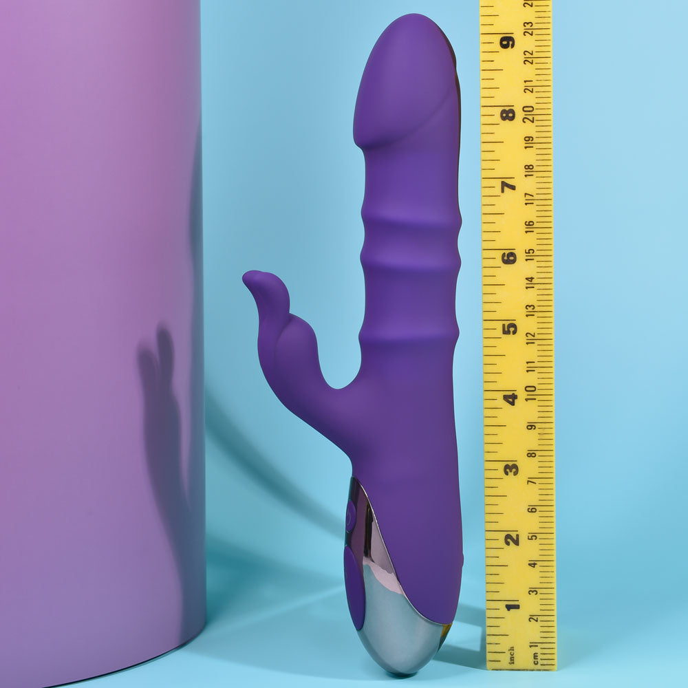 Playboy Pleasure HOP TO IT - 23.5 cm USB Rechargeable Rabbit Vibrator