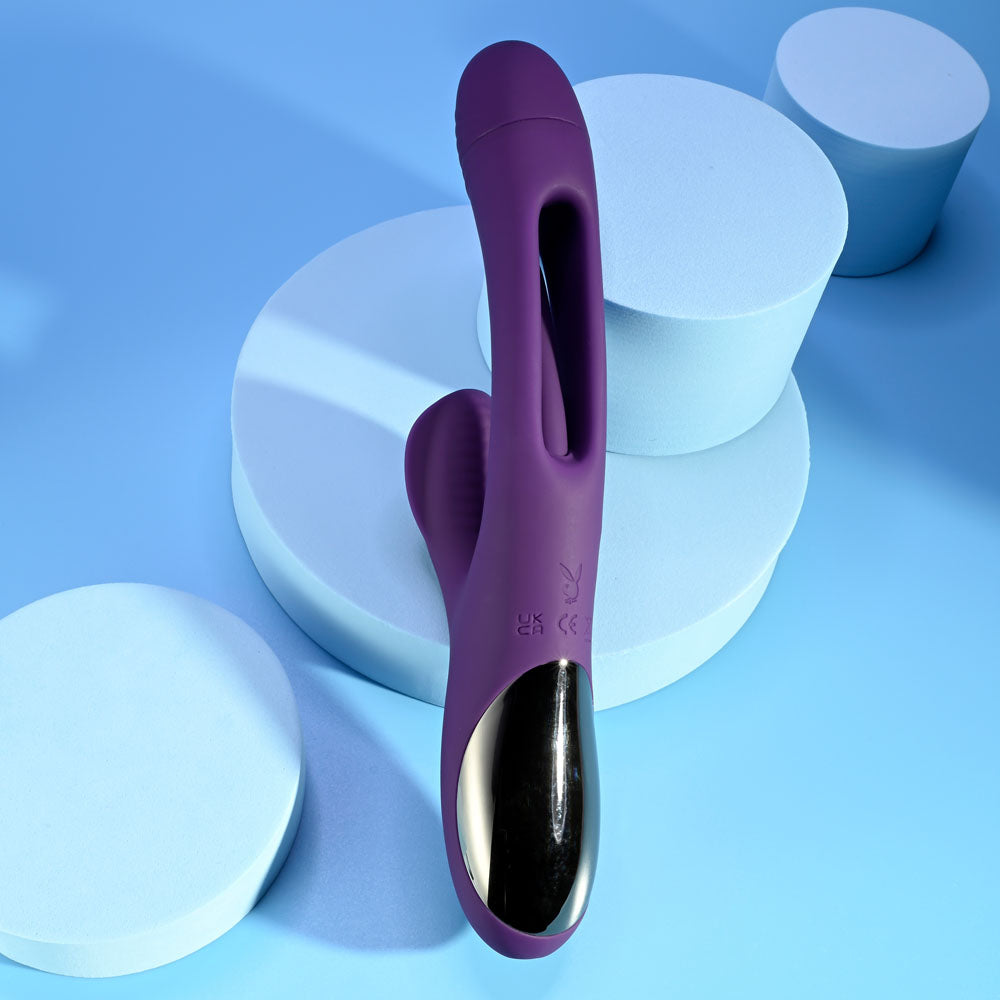 Playboy Pleasure THE THRILL - 24.4 cm USB Rechargeable Rabbit Vibrator
