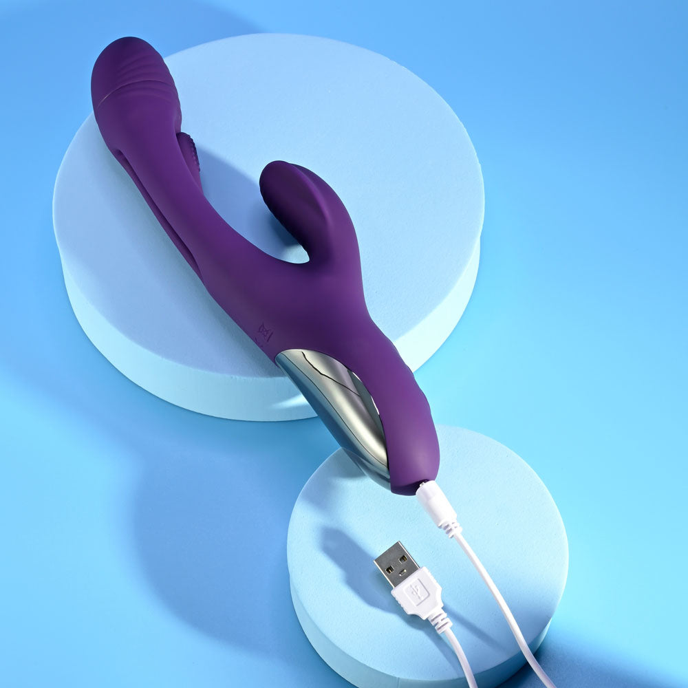 Playboy Pleasure THE THRILL - 24.4 cm USB Rechargeable Rabbit Vibrator